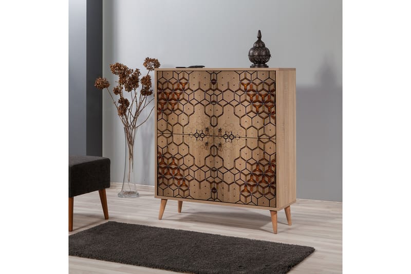 Brokind Oppbevaringsskap 111 cm - Svart/Brun - Oppbevaring - Skap - Oppbevaringsskap