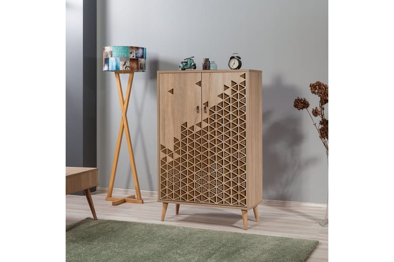 Brokind Oppbevaringsskap 80 cm - Brun/Eik/Beige - Oppbevaring - Skap - Oppbevaringsskap