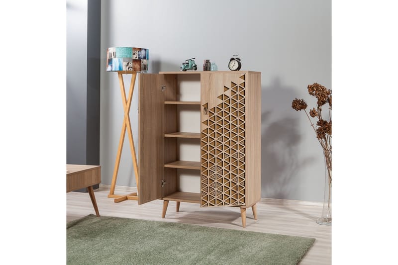 Brokind Oppbevaringsskap 80 cm - Brun/Eik/Beige - Oppbevaring - Skap - Oppbevaringsskap