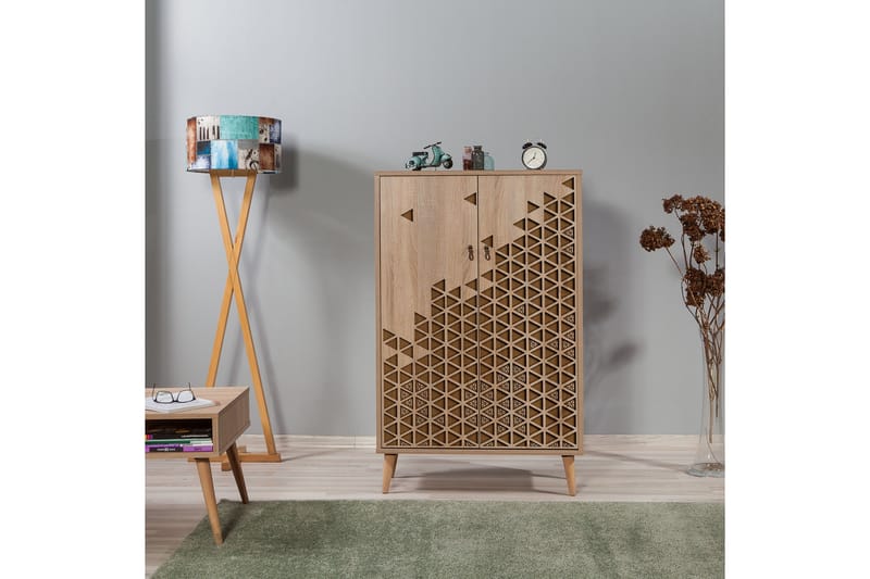 Brokind Oppbevaringsskap 80 cm - Brun/Eik/Beige - Oppbevaring - Skap - Oppbevaringsskap