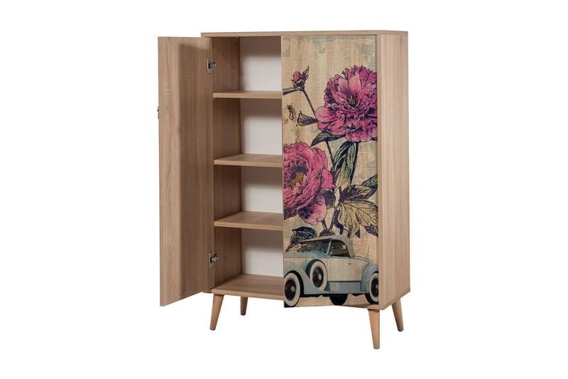 Brokind Oppbevaringsskap 80 cm - Brun/Flerfarget/Svart - Oppbevaring - Skap - Oppbevaringsskap