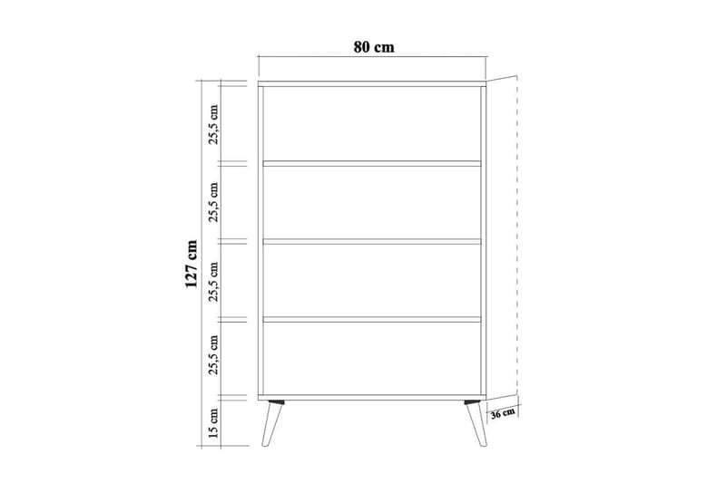 Brokind Oppbevaringsskap 80 cm - Brun/Grønn - Oppbevaringsskap