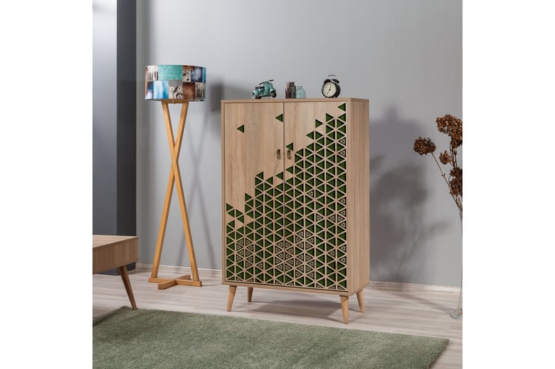 Brokind Oppbevaringsskap 80 cm - Brun/Grønn - Oppbevaring - Skap - Oppbevaringsskap