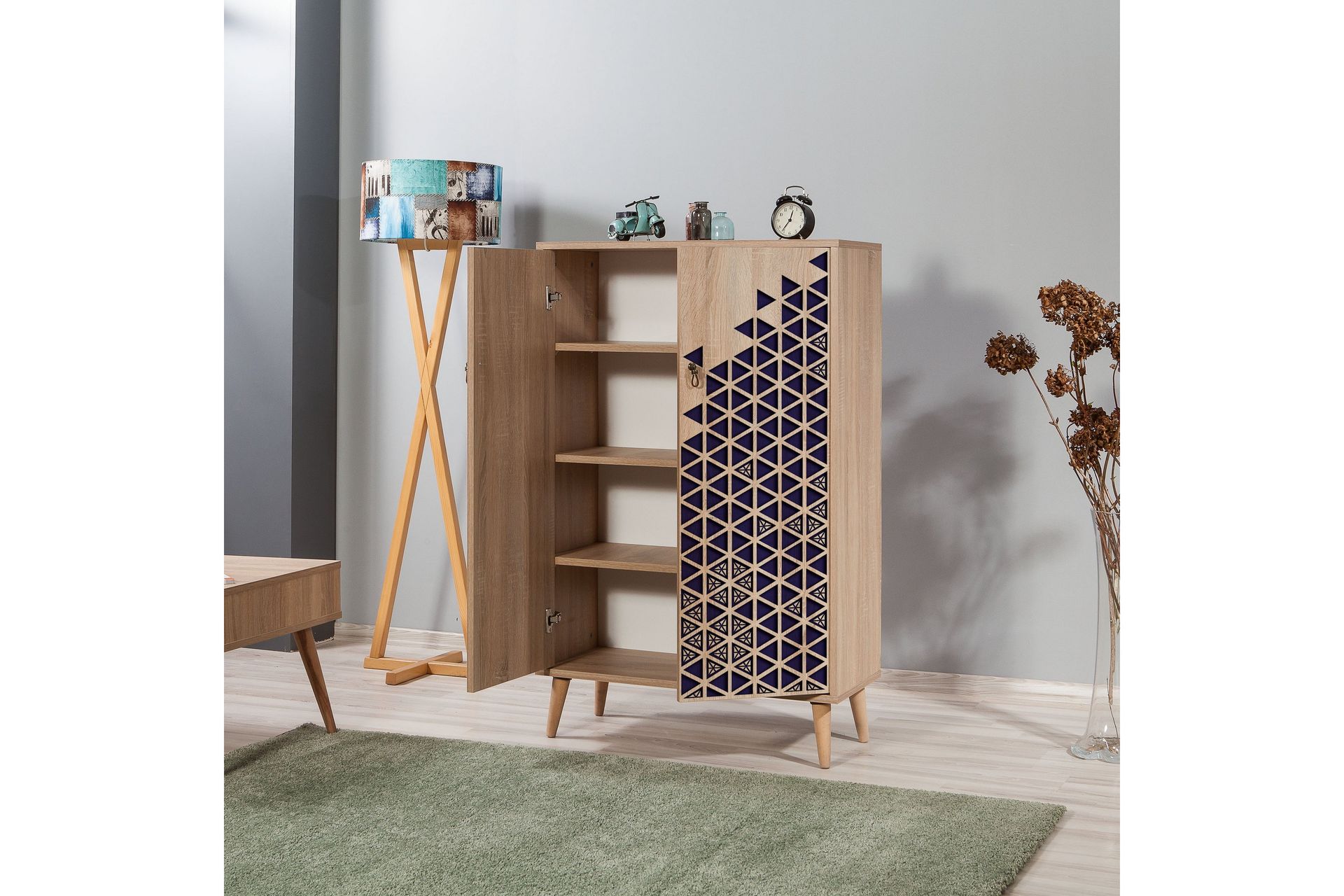 Brokind Oppbevaringsskap 80 cm - Brun/Lilla - Oppbevaring - Skap - Oppbevaringsskap