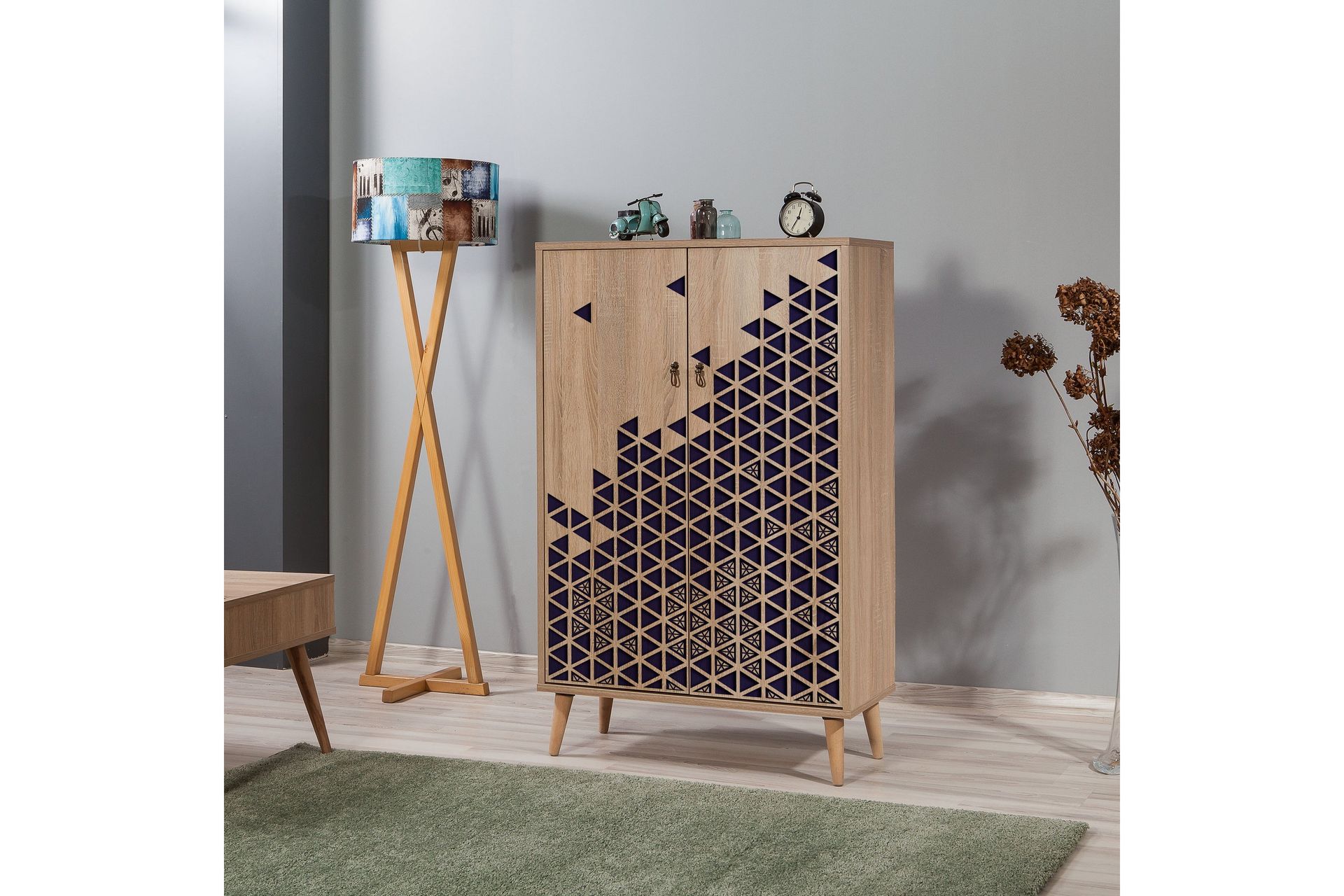 Brokind Oppbevaringsskap 80 cm - Brun/Lilla - Oppbevaring - Skap - Oppbevaringsskap
