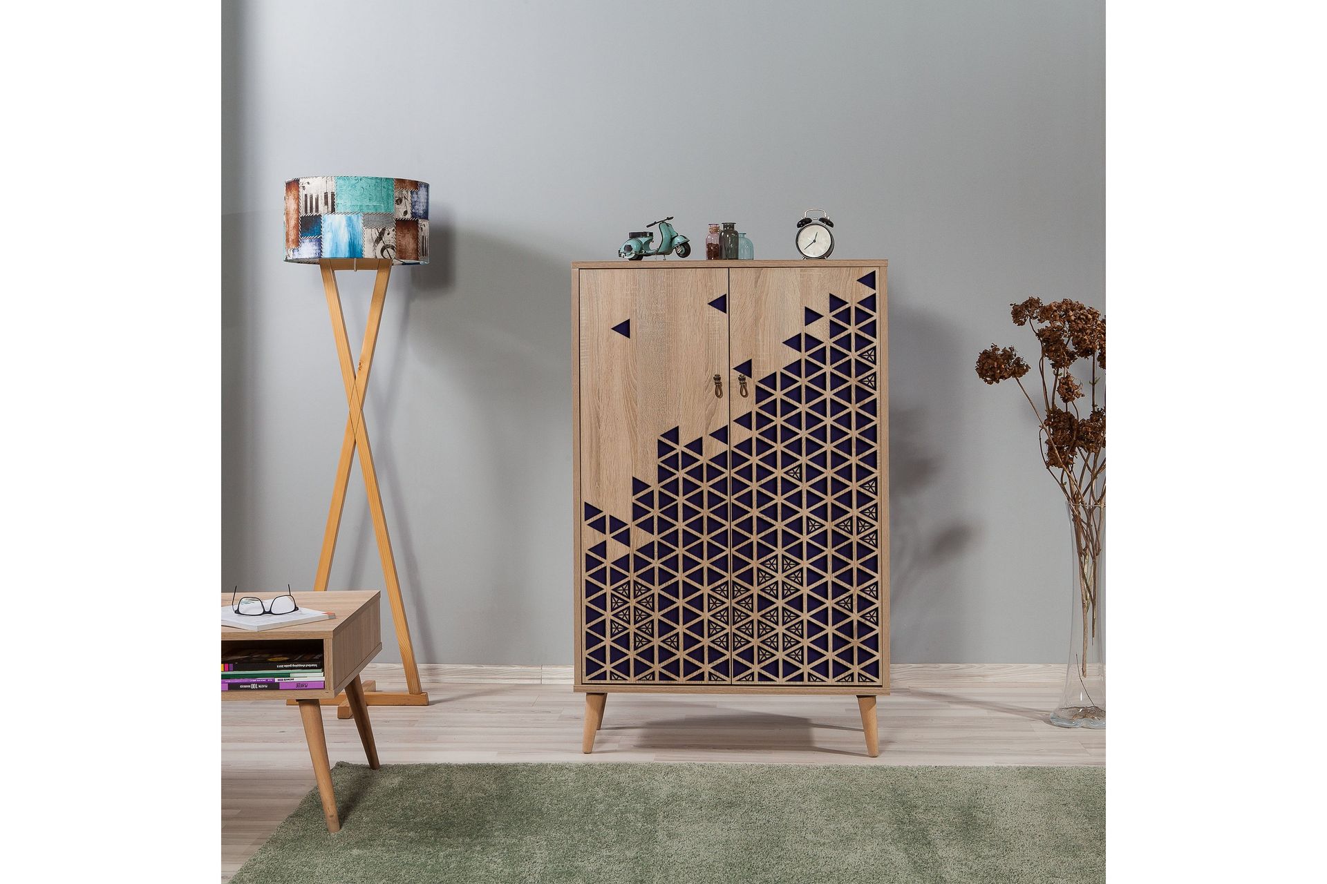 Brokind Oppbevaringsskap 80 cm - Brun/Lilla - Oppbevaring - Skap - Oppbevaringsskap