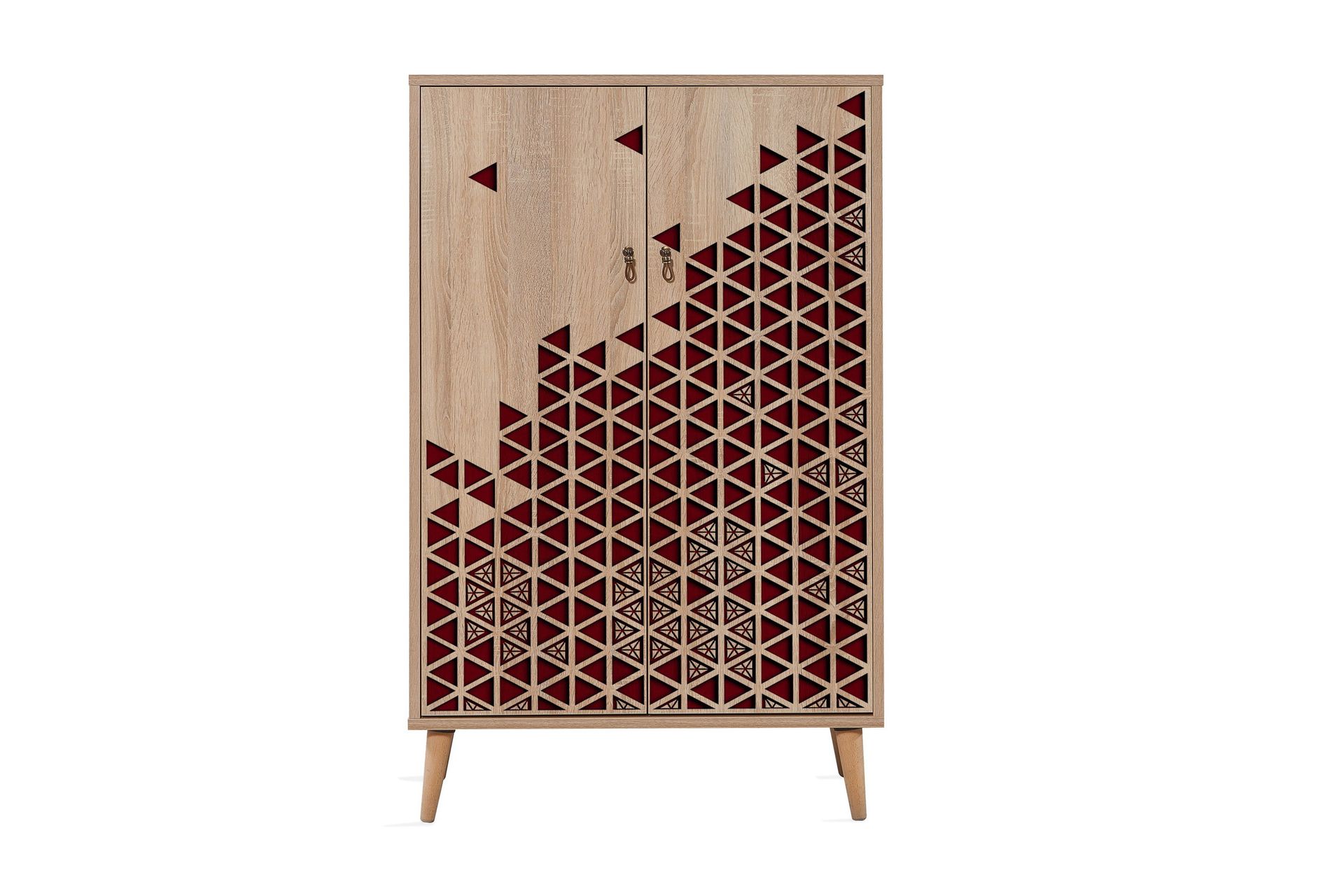 Brokind Oppbevaringsskap 80 cm - Brun/Rød - Oppbevaring - Skap - Oppbevaringsskap