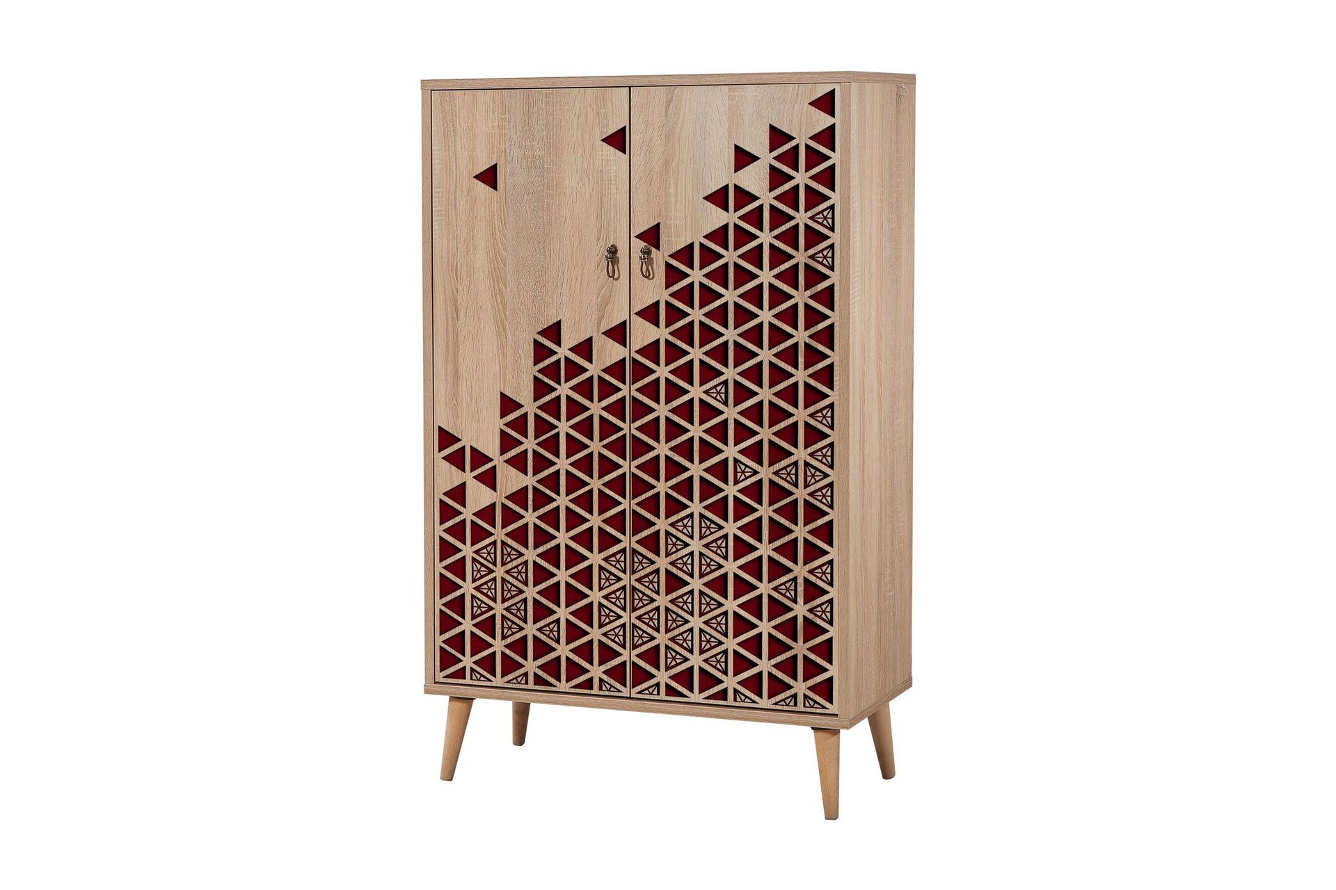 Brokind Oppbevaringsskap 80 cm - Brun/Rød - Oppbevaring - Skap - Oppbevaringsskap