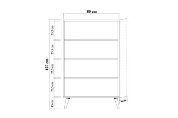 Brokind Oppbevaringsskap 80 cm - Brun/Svart/Eik - Oppbevaring - Skap - Oppbevaringsskap