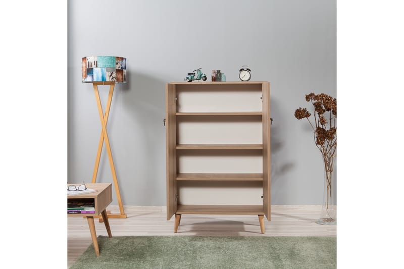 Brokind Oppbevaringsskap 80 cm - Brun/Svart/Eik/Grå - Oppbevaring - Skap - Oppbevaringsskap