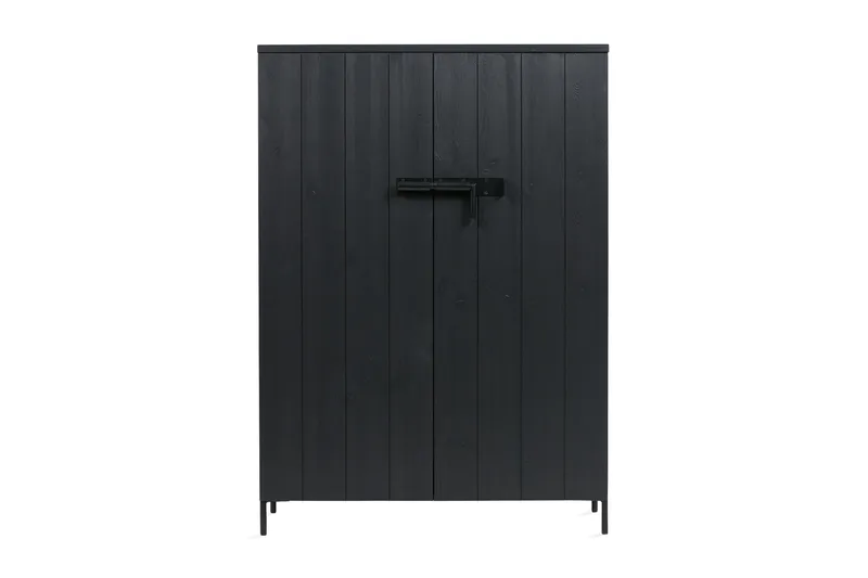 Bruut Oppbevaringsskap 100 cm - Svart Furu - Oppbevaring - Skap - Oppbevaringsskap