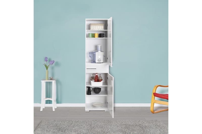 Byrå Vit högglans - Oppbevaring - Skap - Oppbevaringsskap