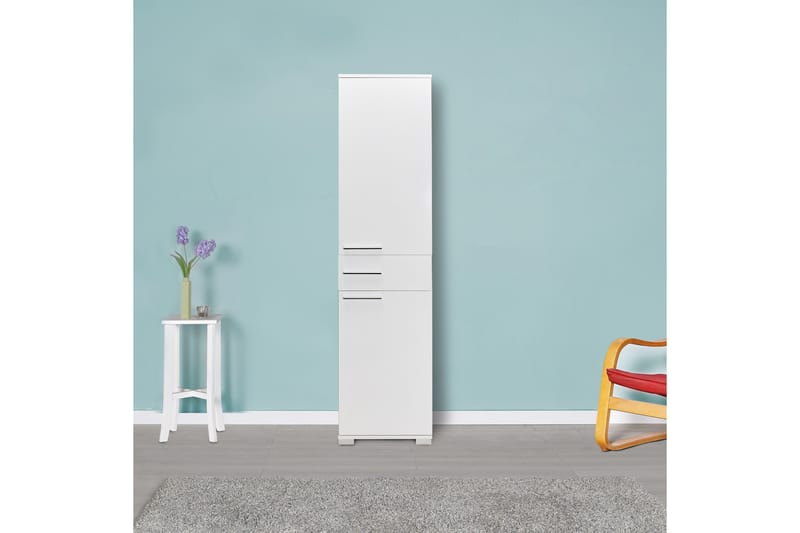 Byrå Vit högglans - Oppbevaring - Skap - Oppbevaringsskap