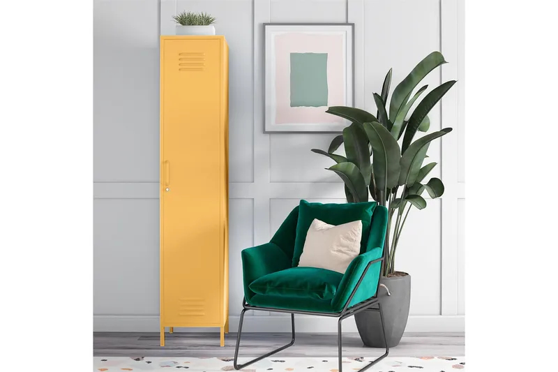 CacHe Oppbevaringsskap 38x40 cm 1 Dør Gul - Novogratz - Oppbevaring - Skap - Oppbevaringsskap - Omkledningsskap