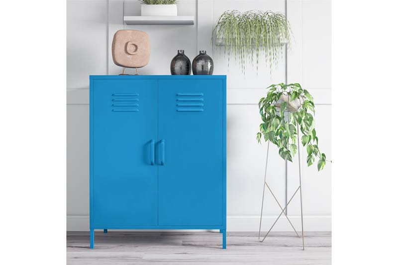 CacHe Oppbevaringsskap 80x40 cm 2 Dørar Blå - Novogratz - Oppbevaring - Skap - Oppbevaringsskap