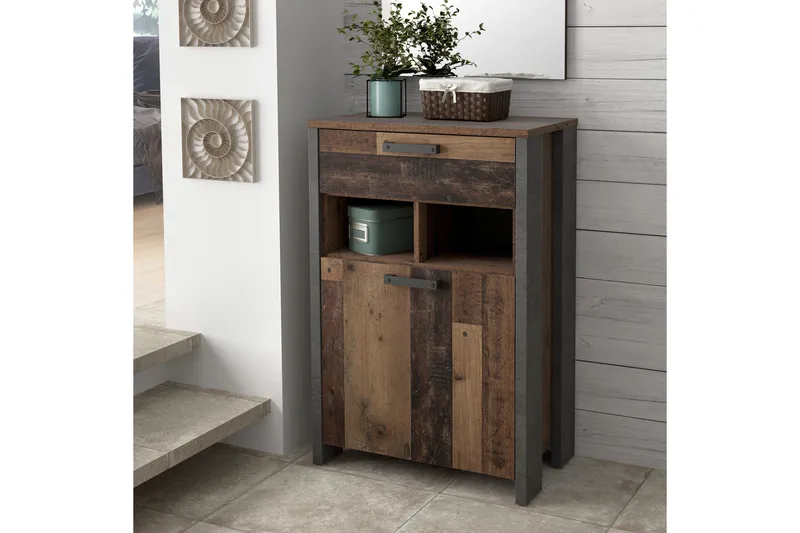 Cadle Skap 67 cm - Brun/Grå - Oppbevaring - Skap - Oppbevaringsskap