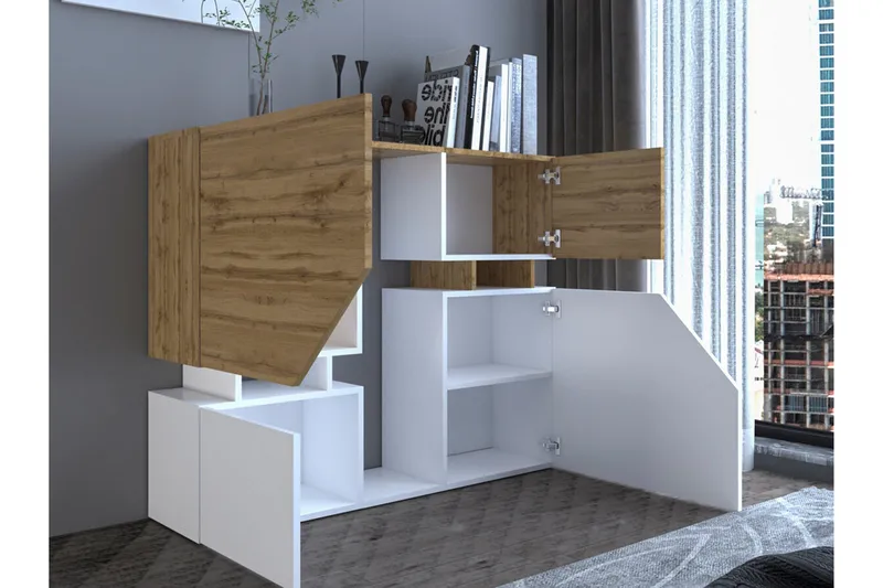 Carbost Highboard White - Oppbevaring - Skap - Oppbevaringsskap