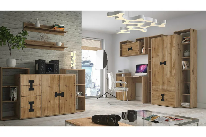 Castlebay Highboard Brown - Oppbevaring - Skap - Oppbevaringsskap