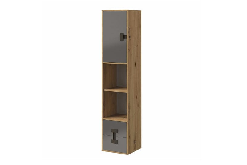 Castlebay Highboard - Grå høyglans - Oppbevaring - Skap - Oppbevaringsskap
