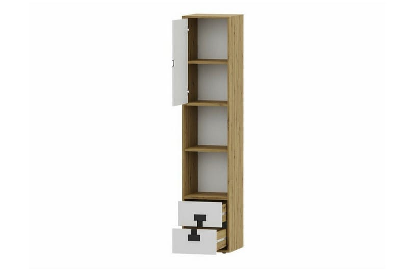 Castlebay Highboard Grey High Gloss - Oppbevaring - Skap - Oppbevaringsskap
