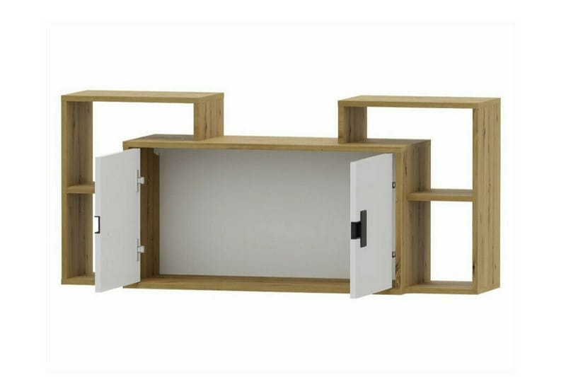 Castlebay Highboard Grey High Gloss - Oppbevaring - Skap - Oppbevaringsskap