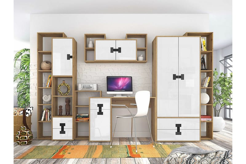 Castlebay Highboard White - Oppbevaring - Skap - Oppbevaringsskap