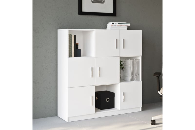 Celtigar Highboard 38x120 cm - Hvit - Oppbevaring - Skap - Oppbevaringsskap
