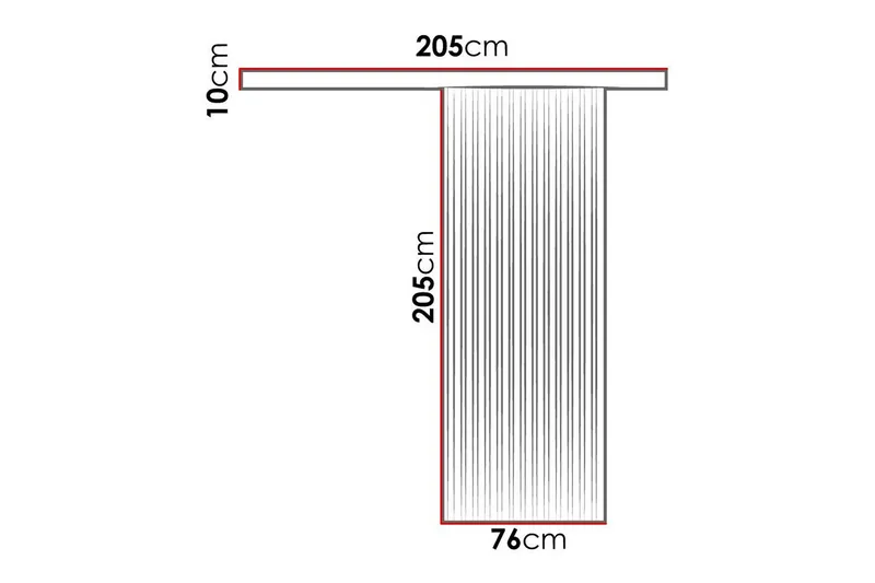Clonmore Highboard Black - Hus & oppussing - Bygg - Dører & Porter - Skyvedører
