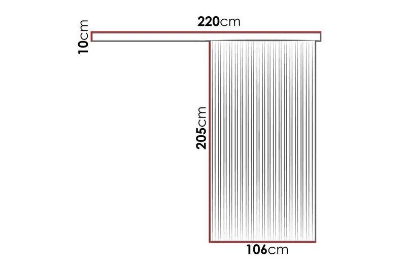 Clonmore Highboard Black - Hus & oppussing - Bygg - Dører & Porter - Skyvedører