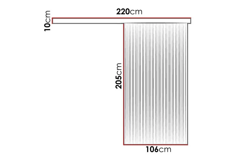Clonmore Highboard Black - Hus & oppussing - Bygg - Dører & Porter - Skyvedører
