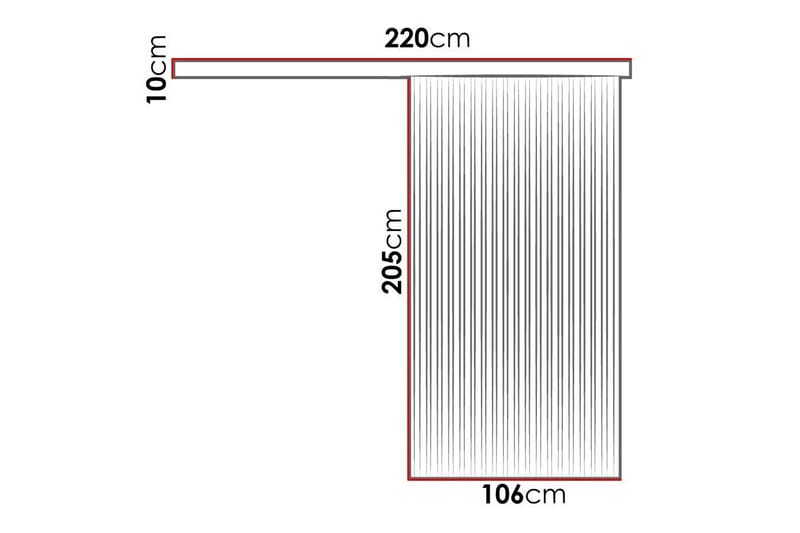 Clonmore Highboard Black - Hus & oppussing - Bygg - Dører & Porter - Skyvedører