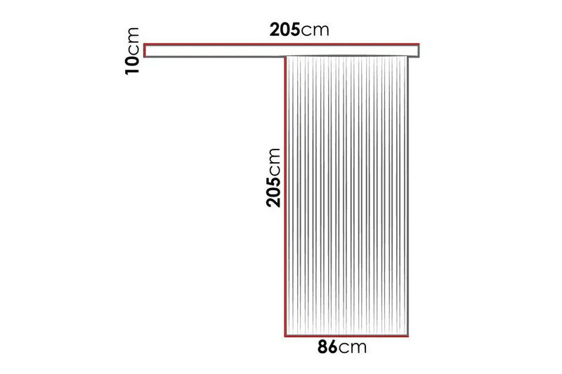 Clonmore Highboard Black - Hus & oppussing - Bygg - Dører & Porter - Skyvedører