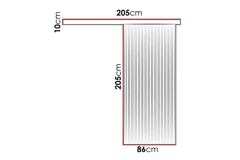 Clonmore Highboard Black - Hus & oppussing - Bygg - Dører & Porter - Skyvedører
