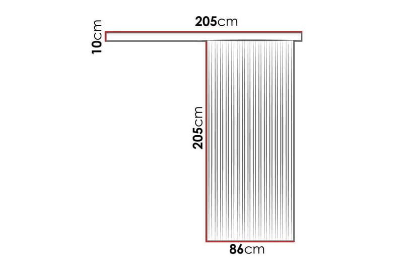 Clonmore Highboard Black - Hus & oppussing - Bygg - Dører & Porter - Skyvedører