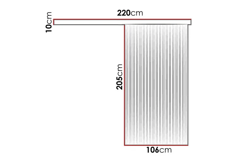 Clonmore Highboard Black - Hus & oppussing - Bygg - Dører & Porter - Skyvedører