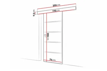 Clonmore Highboard Brown - Hus & oppussing - Bygg - Dører & Porter - Skyvedører