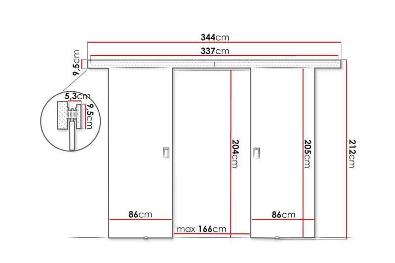 Clonmore Highboard - Brun - Oppbevaring - Skap - Oppbevaringsskap