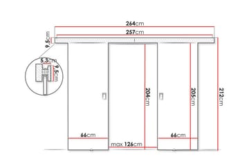 Clonmore Highboard - Brun - Oppbevaring - Skap - Oppbevaringsskap