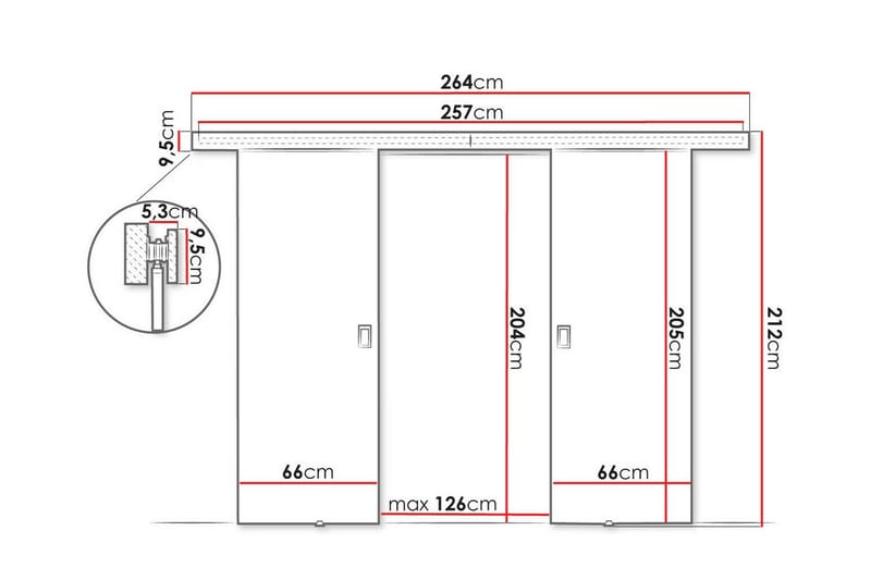 Clonmore Highboard - Brun - Oppbevaring - Skap - Oppbevaringsskap