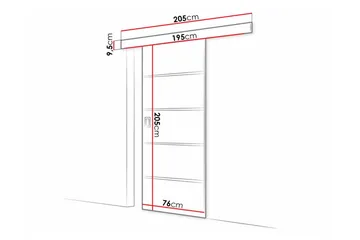 Clonmore Highboard Graphite - Hus & oppussing - Bygg - Dører & Porter - Skyvedører
