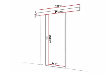 Clonmore Highboard Graphite - Hus & oppussing - Bygg - Dører & Porter - Skyvedører