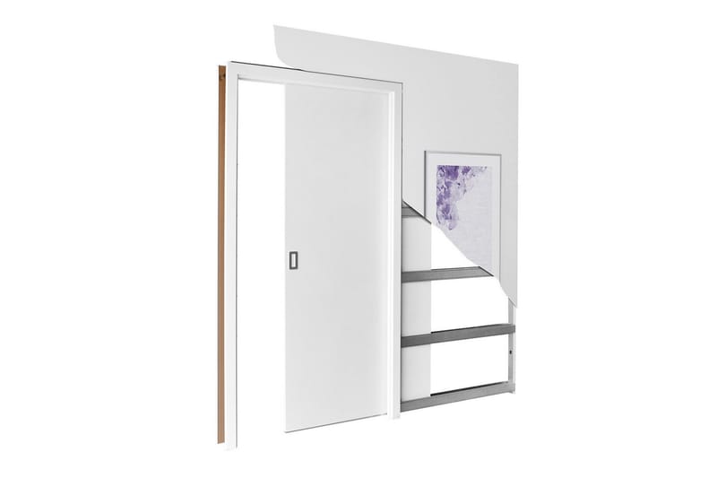 Clonmore Highboard - Hvid - Oppbevaring - Skap - Oppbevaringsskap