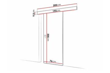 Clonmore Highboard White - Hus & oppussing - Bygg - Dører & Porter - Skyvedører