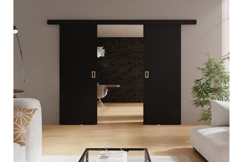 Clonmore Skyvedør - Svart - Hus & oppussing - Bygg - Dører & Porter - Skyvedører