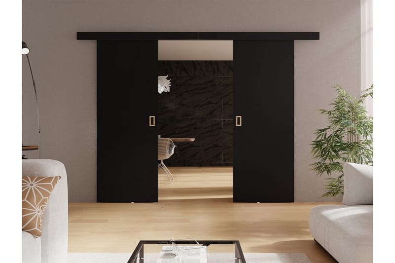 Clonmore Skyvedør - Svart - Hus & oppussing - Bygg - Dører & Porter - Skyvedører