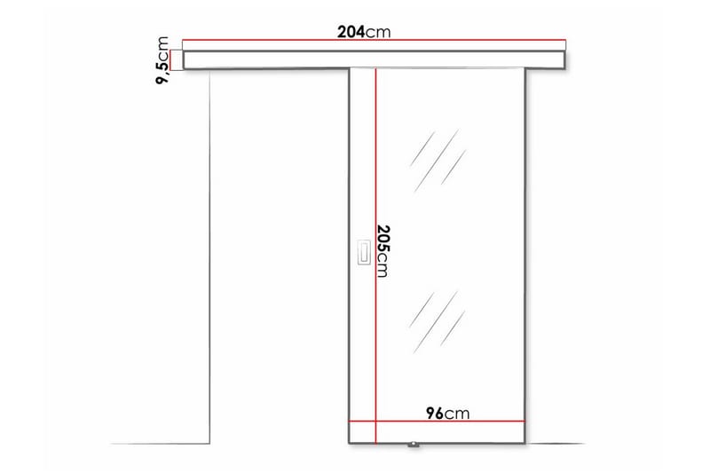 Clonmore Skyvedør - Svart - Hus & oppussing - Bygg - Dører & Porter - Skyvedører