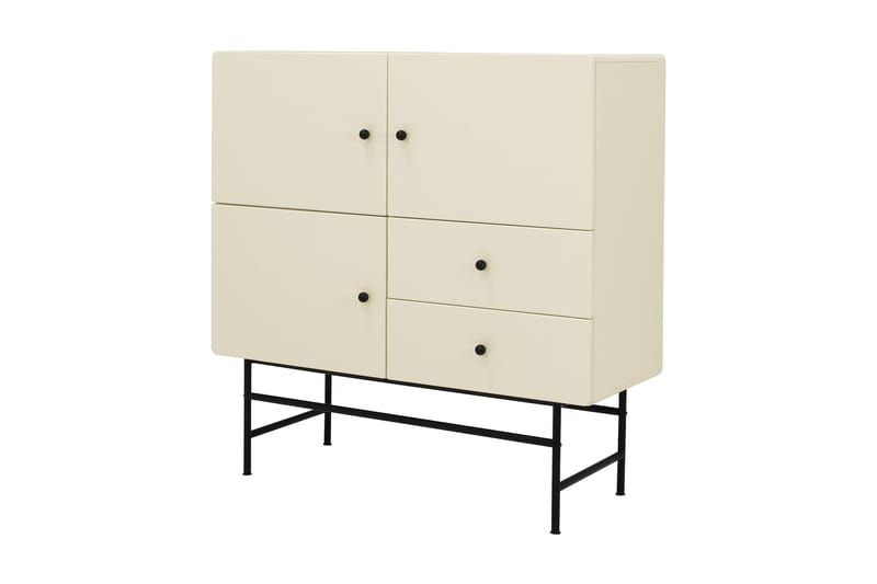 Cocktail Skapkommode 106 cm - Hvit - Oppbevaring - Skap - Oppbevaringsskap