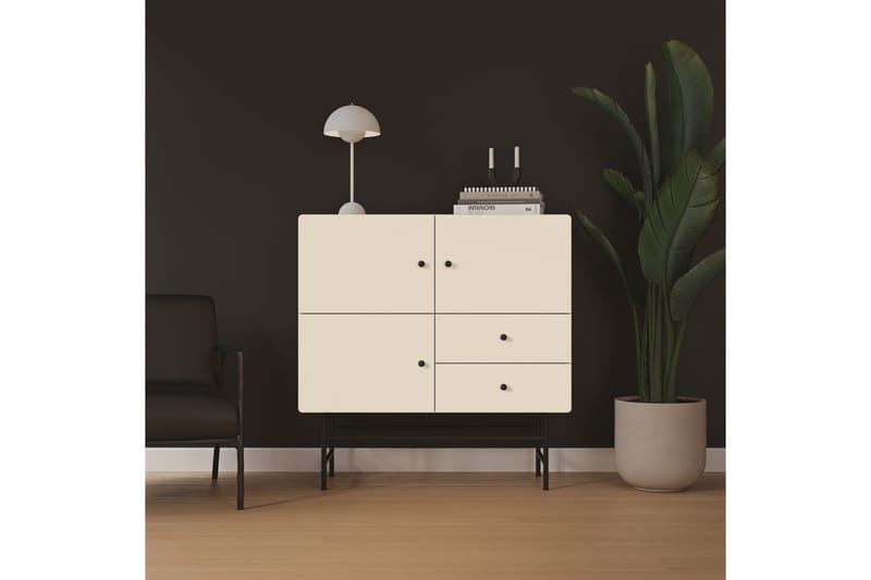 Cocktail Skapkommode 106 cm - Hvit - Oppbevaring - Skap - Oppbevaringsskap