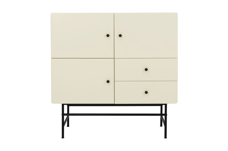 Cocktail Skapkommode 106 cm - Hvit - Oppbevaring - Skap - Oppbevaringsskap