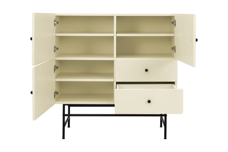 Cocktail Skapkommode 106 cm - Hvit - Oppbevaring - Skap - Oppbevaringsskap